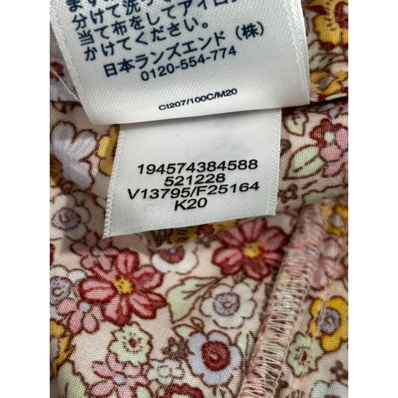 Lands End Womens Floral Print Cotton Blouse XL 18 - Picture 7 of 12